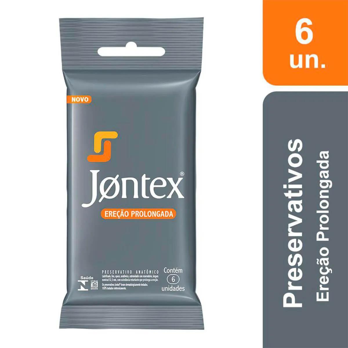 Camisinha Jontex Marathon Ereção Prolongada com 6 unidades