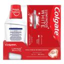 Kit Colgate Luminous White Brilliant Mint com 3 pastas de dente de 70g + 1 enxaguante bucal de 250ml