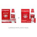Kit Colgate Luminous White Brilliant Mint com 3 pastas de dente de 70g + 1 enxaguante bucal de 250ml