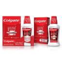 Kit Colgate Luminous White Brilliant Mint com 3 pastas de dente de 70g + 1 enxaguante bucal de 250ml