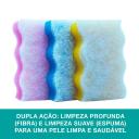 Esponja de Banho Dupla Face Ponjita 3M com 1 unidade