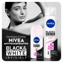 Desodorante Antitranspirante Aerosol Nivea Black&White Invisible Clear com 150ml