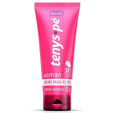 Creme Desodorante para os Pés Tenys Pé Baruel Woman Feminino com 100g
