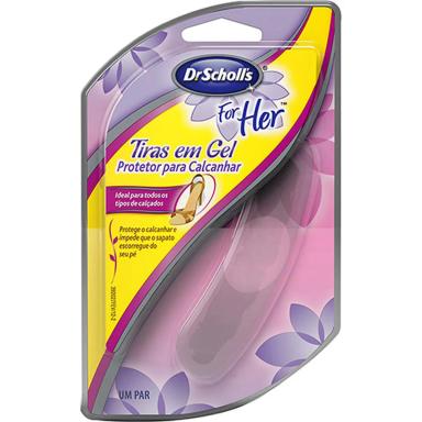 Protetor de Calcanhar Dr. Scholl's Tiras em Gel com 1 par