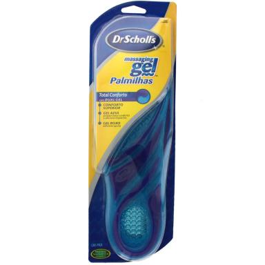Palmilhas Dr. Scholl's Total Conforto Massaging Gel com 1 par