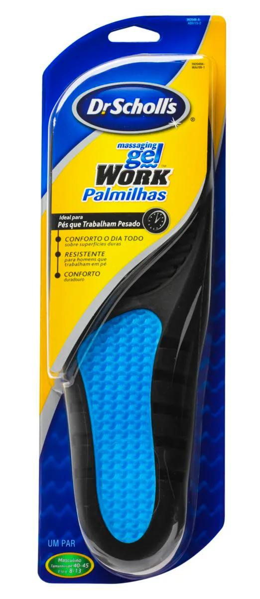 Palmilhas Massaging Gel Work Dr. Scholl's Total Conforto com 1 par