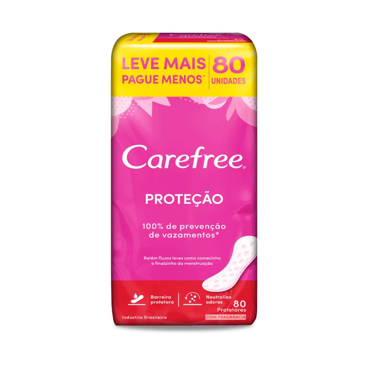Protetor Diário Carefree Proteção com Perfume 80 unidades