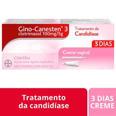 Gino-Canesten 3 Creme Vaginal 100mg/5g 20g + 3 aplicadores