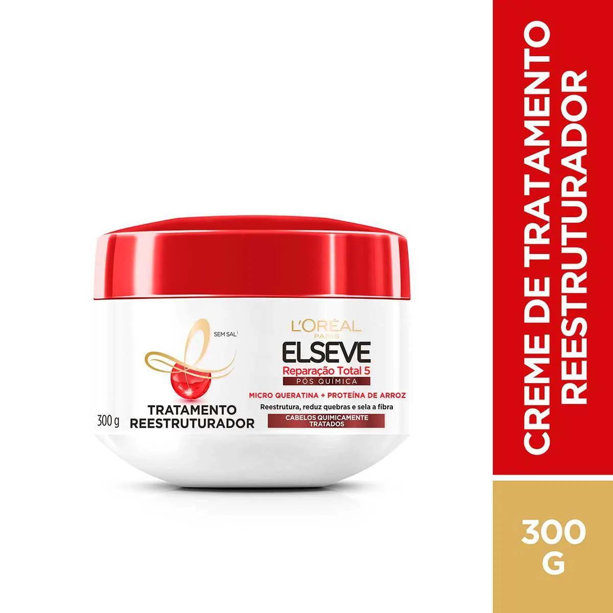 Creme de Tratamento Elseve Reparação Total 5 Especial Química com 300g