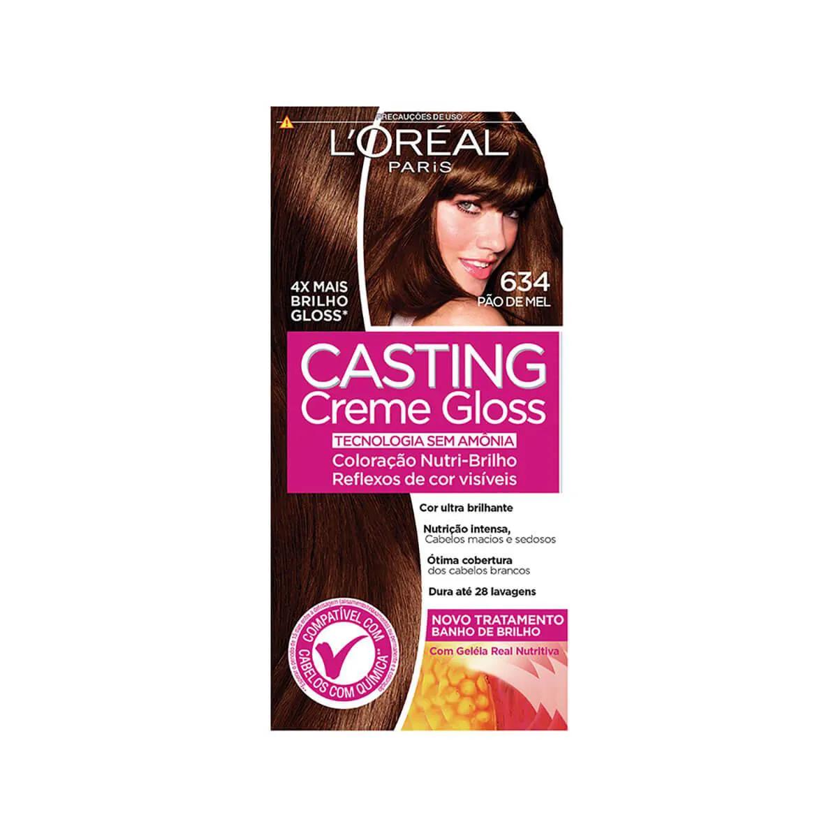 Tintura Semi-Permanente Casting Creme Gloss 634 Pão de Mel