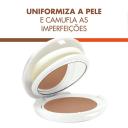 Protetor Solar Facial Compacto Avène Haute Protection Cor Doré Pele Morena FPS 50 com 10g