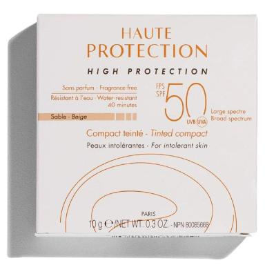 Protetor Solar Facial Compacto Avène Cor Sable Pele Clara FPS 50 com 10g