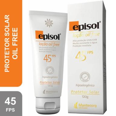 Protetor Solar Corporal Episol Loção Oil Free FPS 45 com 120g