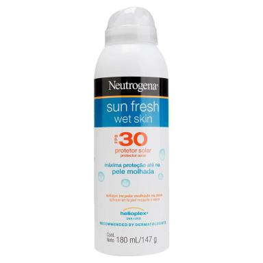 Protetor Solar Aerosol Neutrogena Sun Fresh Wet Skin FPS30