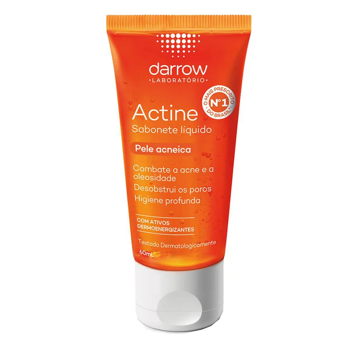 Sabonete Líquido Facial Darrow Actine Pele Acneica com 60ml