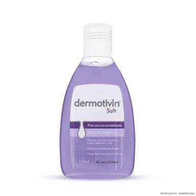 Sabonete Líquido Facial Dermotivin Soft Pele Seca ou Sensibilizada com 120ml