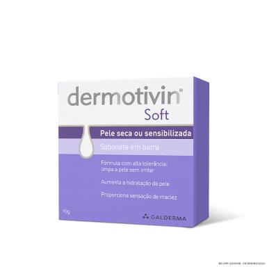 Sabonete em Barra Dermotivin Soft Pele Seca ou Sensibilizada com 90g
