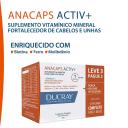 Suplemento Alimentar para Cabelos e Unhas Anacaps Activ+ - 90 Cápsulas