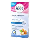 Folhas Depilatórias Veet Cera Fria Peles Delicadas com 12 unidades