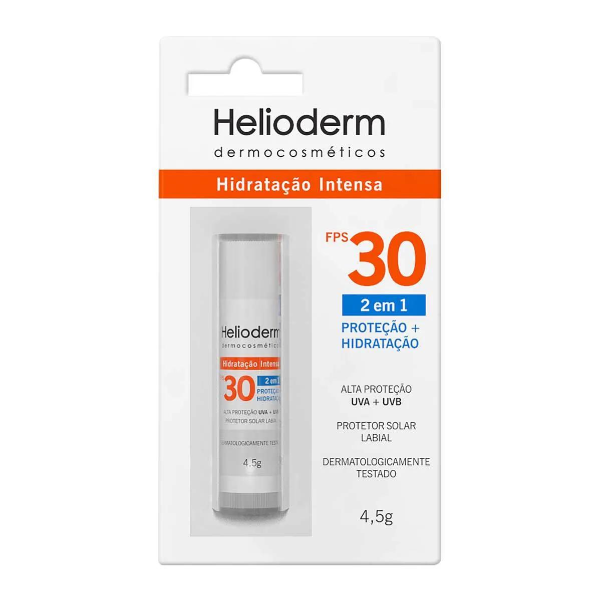 Protetor Solar Labial Helioderm Suncare FPS30 com 4,5g