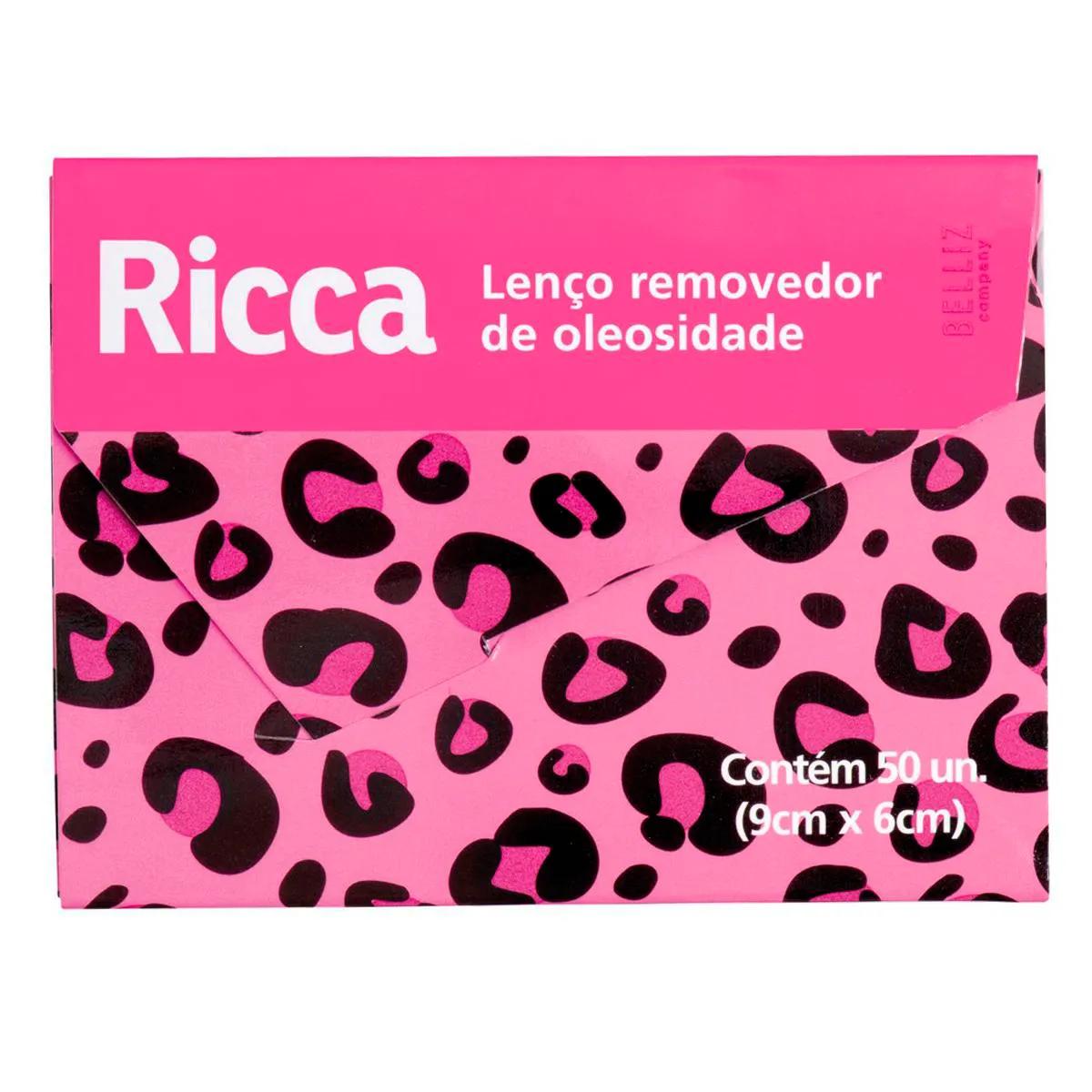 Lenço Removedor de Oleosidade Ricca com 50 unidades