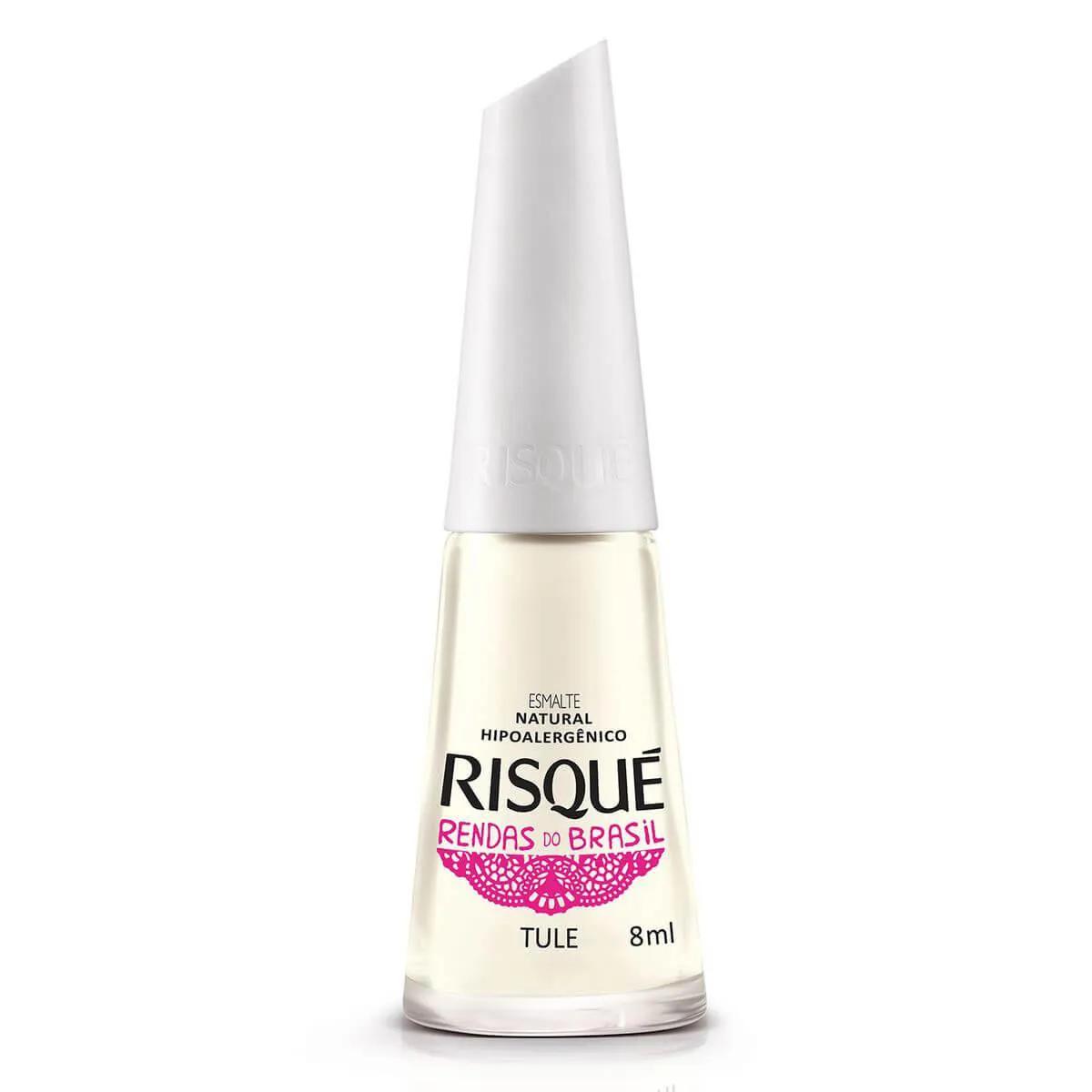 Esmalte Risqué Natural Rendas do Brasil Tule com 8ml