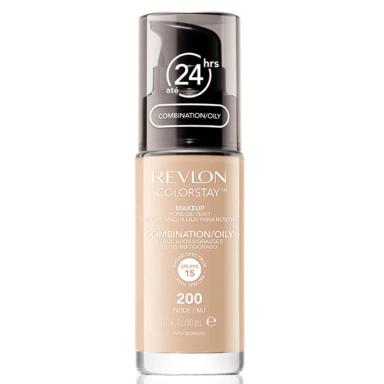 Base Líquida Revlon Colorstay Combination Oily Skin FPS 15 Cor 200 Nude com 30ml