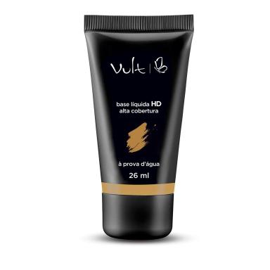 Base Líquida HD Vult Alta Cobertura À Prova D'água Cor B-35 com 26ml