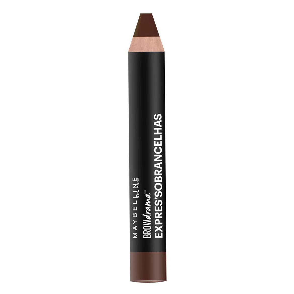 Lápis para Sobrancelha Maybelline Brow Drama Express Castanho Médio com 1 unidade