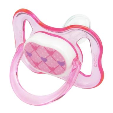 Chupeta Kuka Color Orto Rosa Decorada Fase 1 com 1 unidade