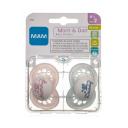 Kit Chupeta MAM Mom & Dad Girls Tamanho 2 - maiores de 6 meses Cores Sortidas com 2 unidades