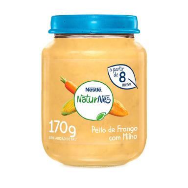 Papinha Nestlé Naturnes Sabor Creme Peito Frango com Milho com 170g