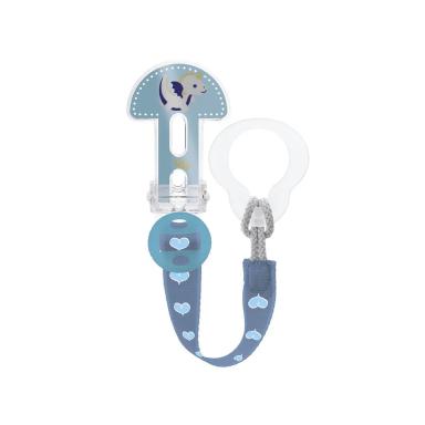 Prendedor de Chupeta MAM Clip It! & Cover Azul com 1 unidade