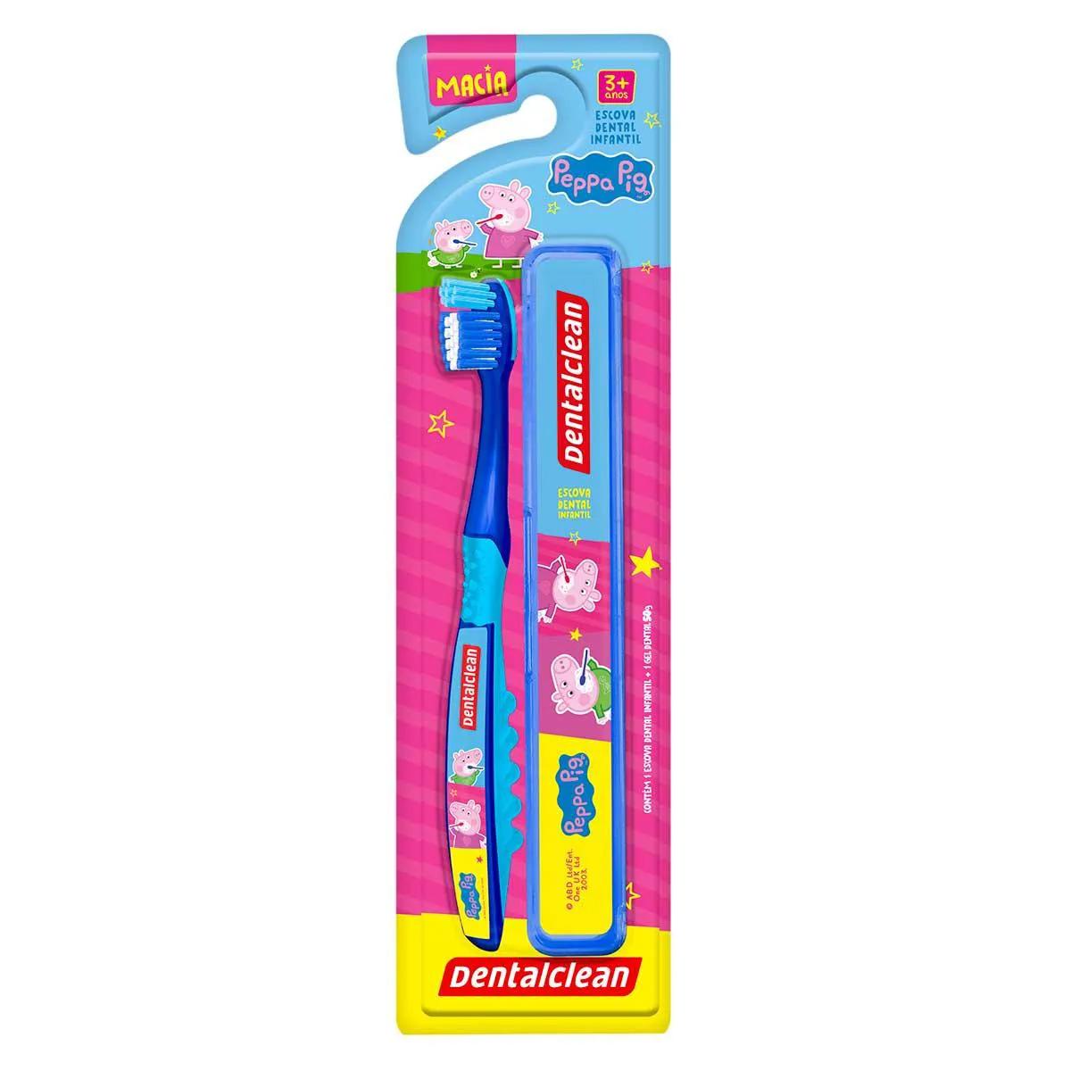 Escova de Dente Infantil Dentalclean Peppa Pig 3+ Anos Macia com 1 unidade