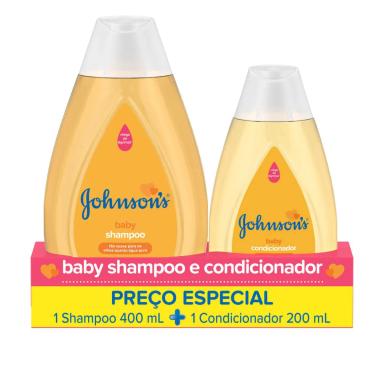 Kit Johnson's Baby com 1 Shampoo de 400ml + 1 Condicionador de 200ml