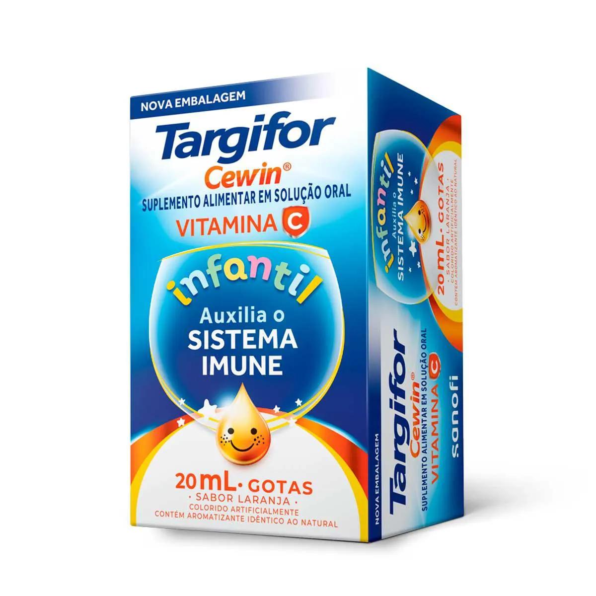 Vitamina C em gotas Targifor Cewin Laranja 200mg/ml 20ml