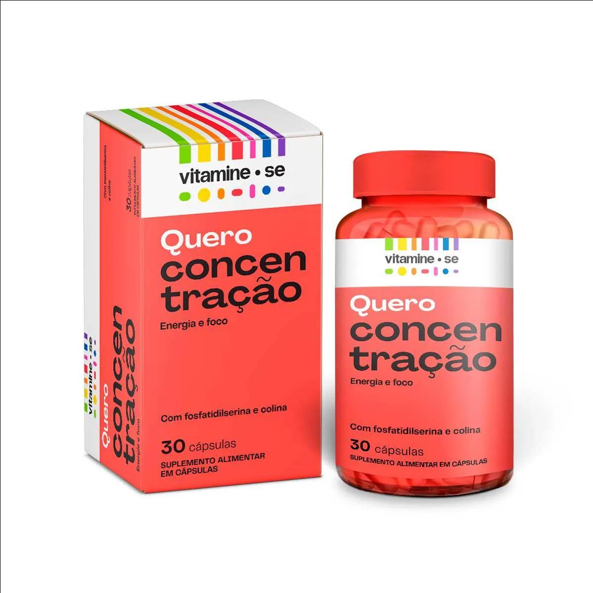 Suplemento Alimentar Vitamine-se Quero Concentração 30 cápsulas