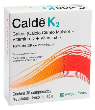 Suplemento Vitamínico Caldê K2 - 30 Comprimidos