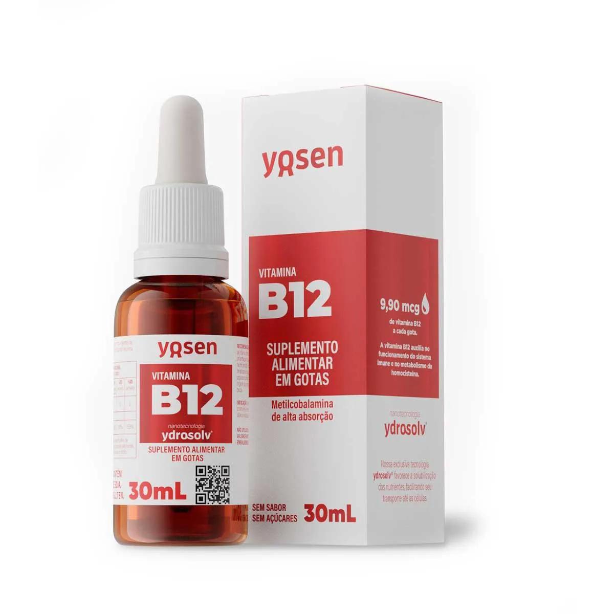 Vitamina B12 Yosen Ydrosolv 9,90mcg Gotas 30ml