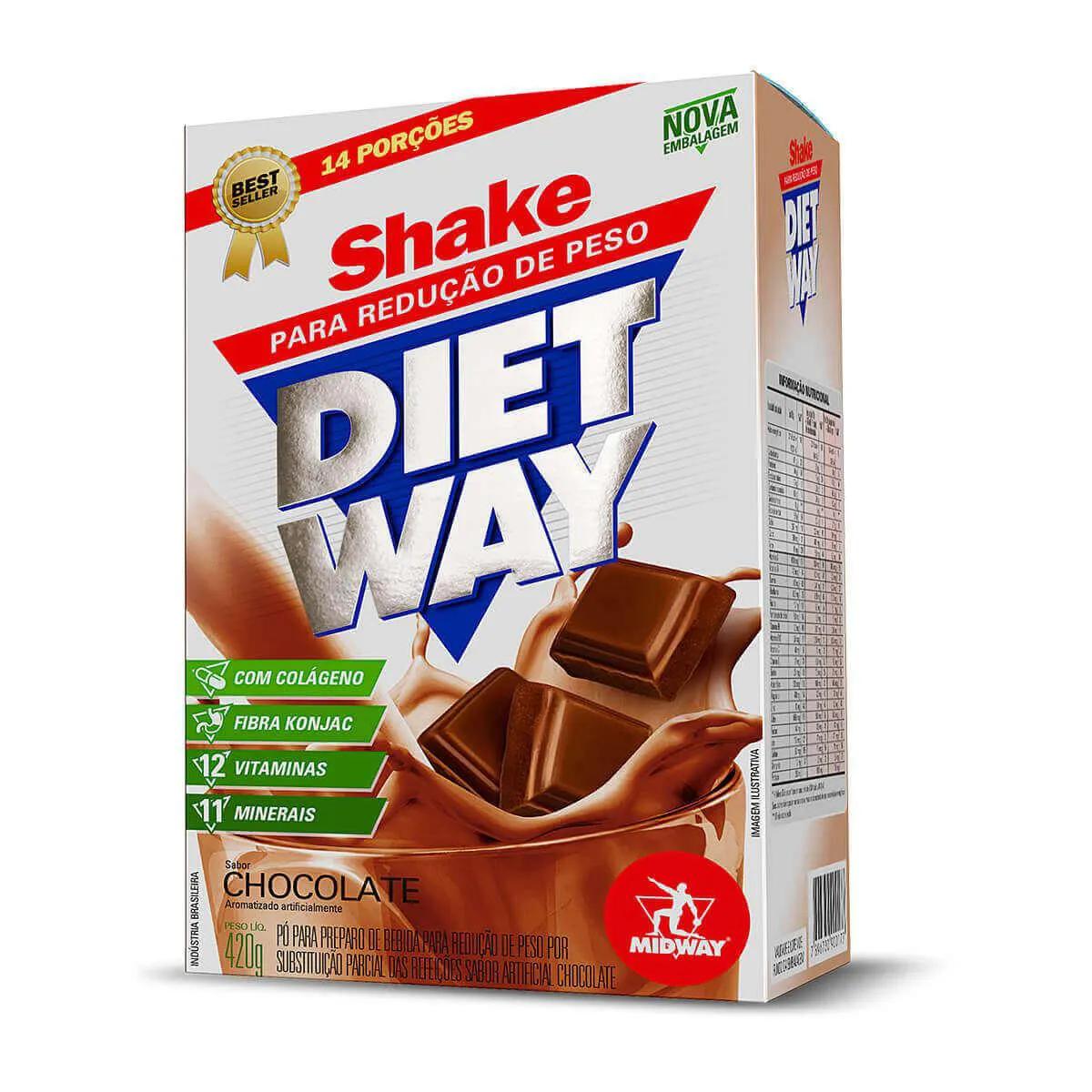 Shake Diet Way Sabor Chocolate com 420g