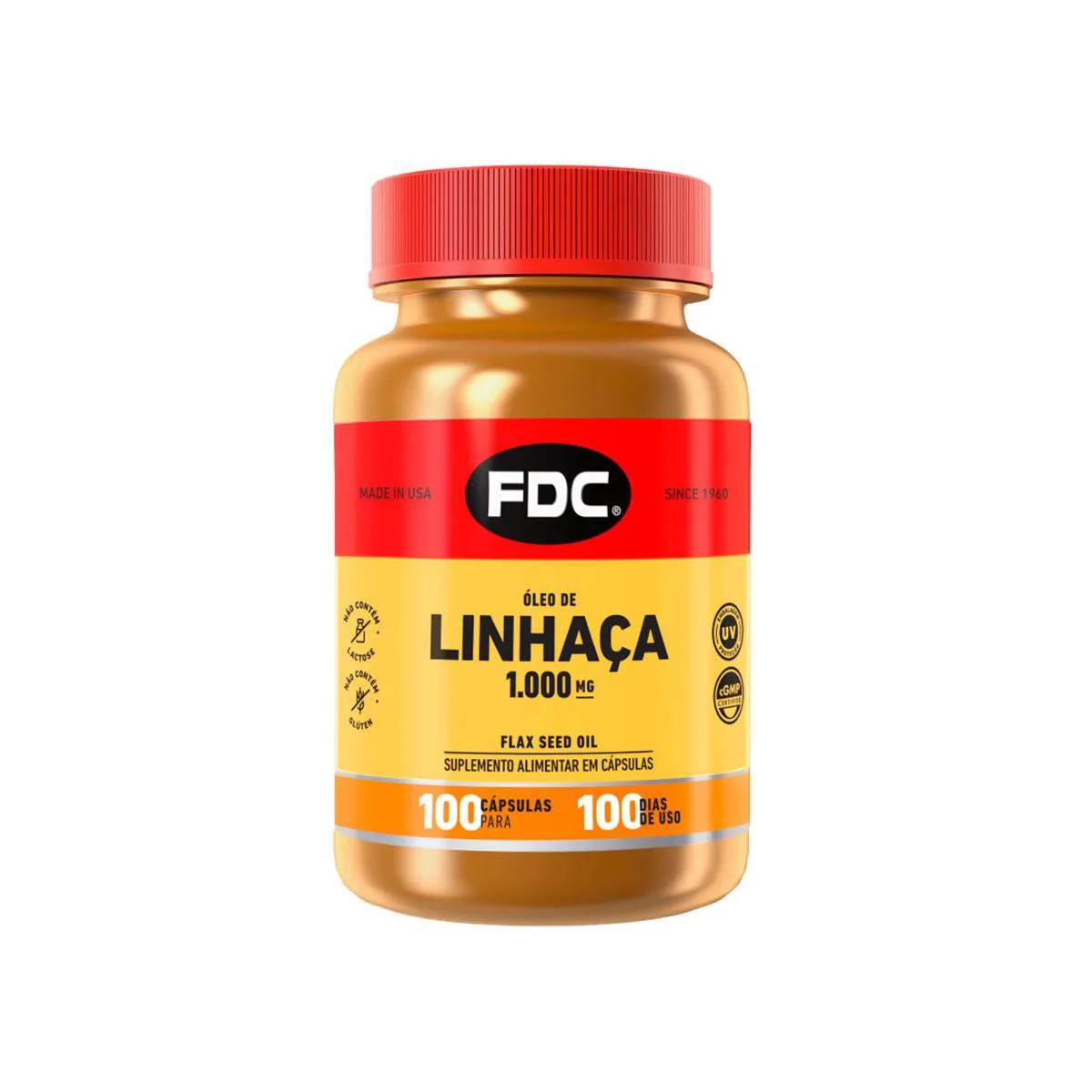 Óleo de Linhaça 1000mg FDC com 100 Cápsulas