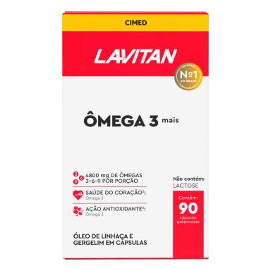 Lavitan Ômega 3 Mais com 90 cápsulas