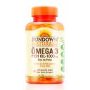 Ômega 3 Fish Oil 1000mg Sundown Naturals 120 cápsulas