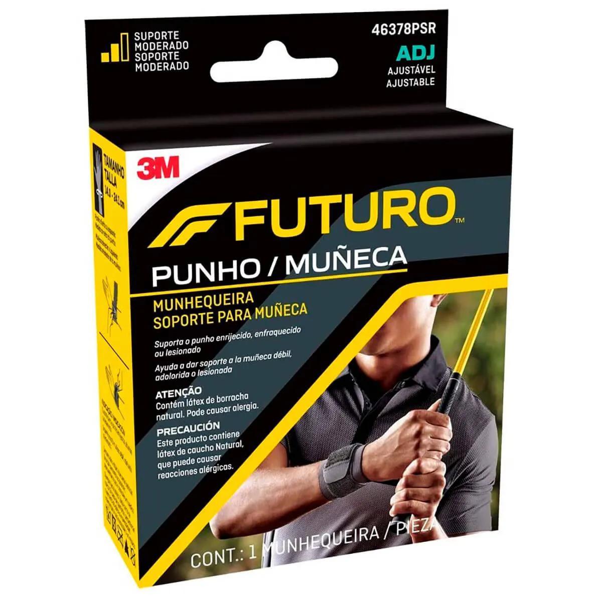 Munhequeira 3M Futuro Bilateral Tamanho Ajustável Cor Preto