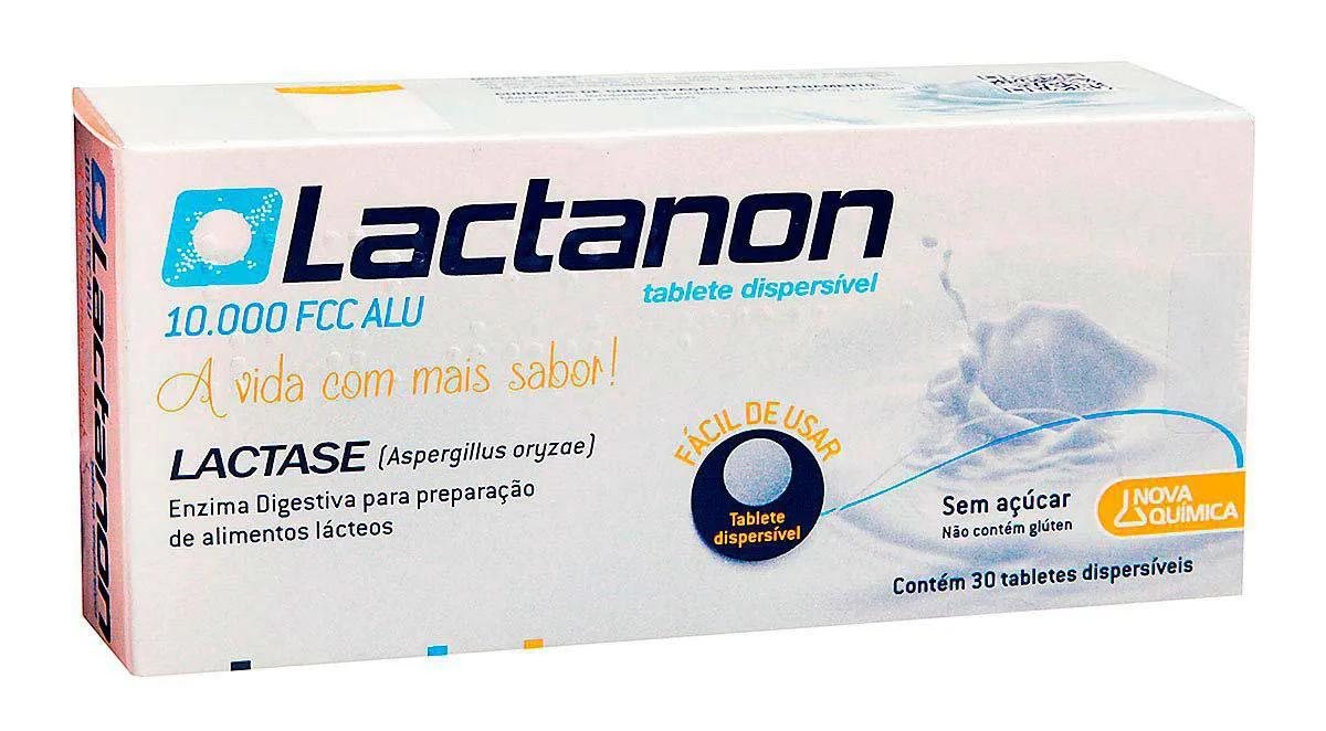 Lactase Lactanon 10000 FCC Alu com 30 tabletes