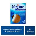 Curativo Grande Nexcare 3M à Prova D'Água com 4 unidades