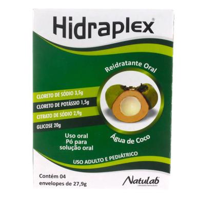 Hidraplex Sabor Água de Coco Pó 4 envelopes de 27,9g