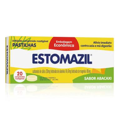 Estomazil Sabor Abacaxi 20 pastilhas masitgáveis