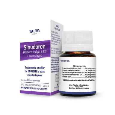 Sinudoron Berberis Vulgaris D2 + Associações 80 comprimidos