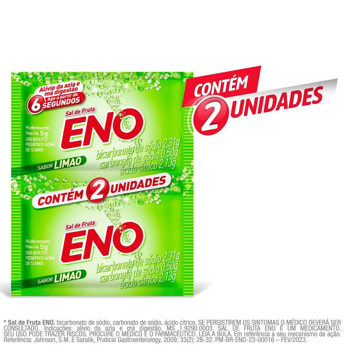 Sal de Fruta Eno Sabor Limão 2 envelopes 5g cada
